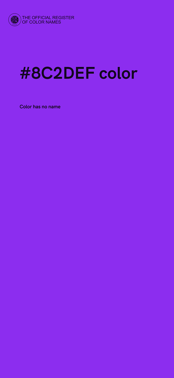 #8C2DEF color image