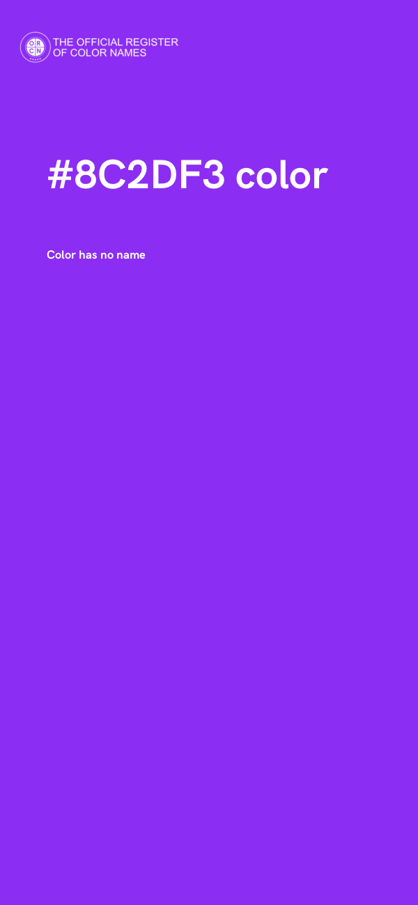 #8C2DF3 color image