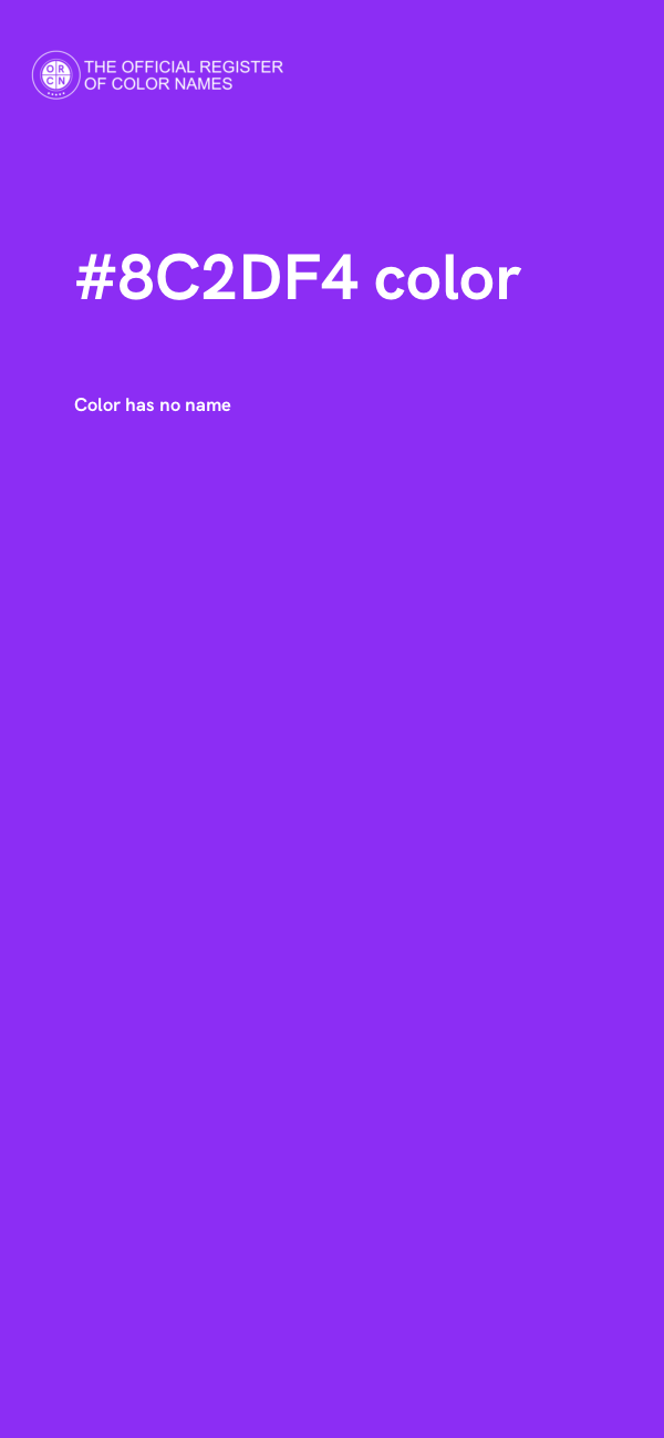 #8C2DF4 color image