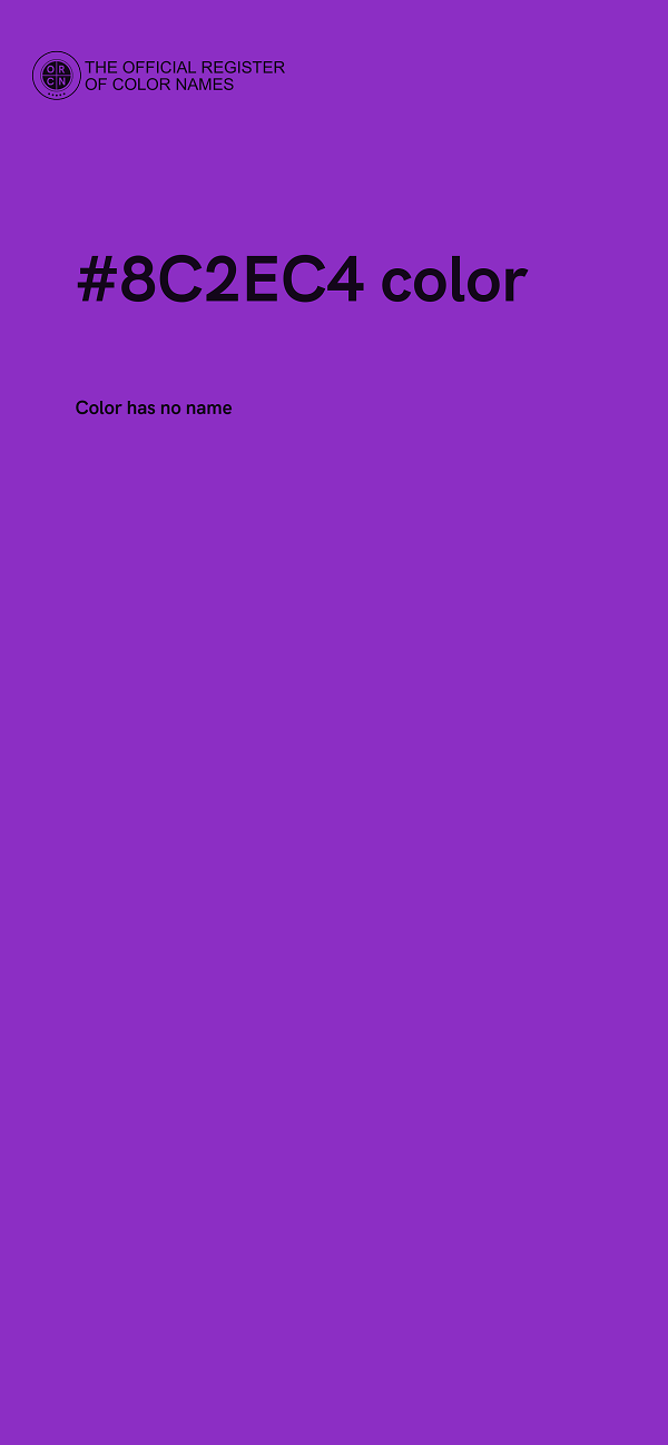 #8C2EC4 color image