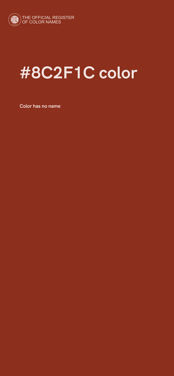 #8C2F1C color image