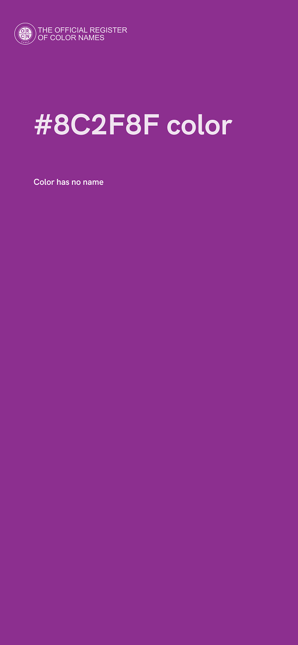 #8C2F8F color image