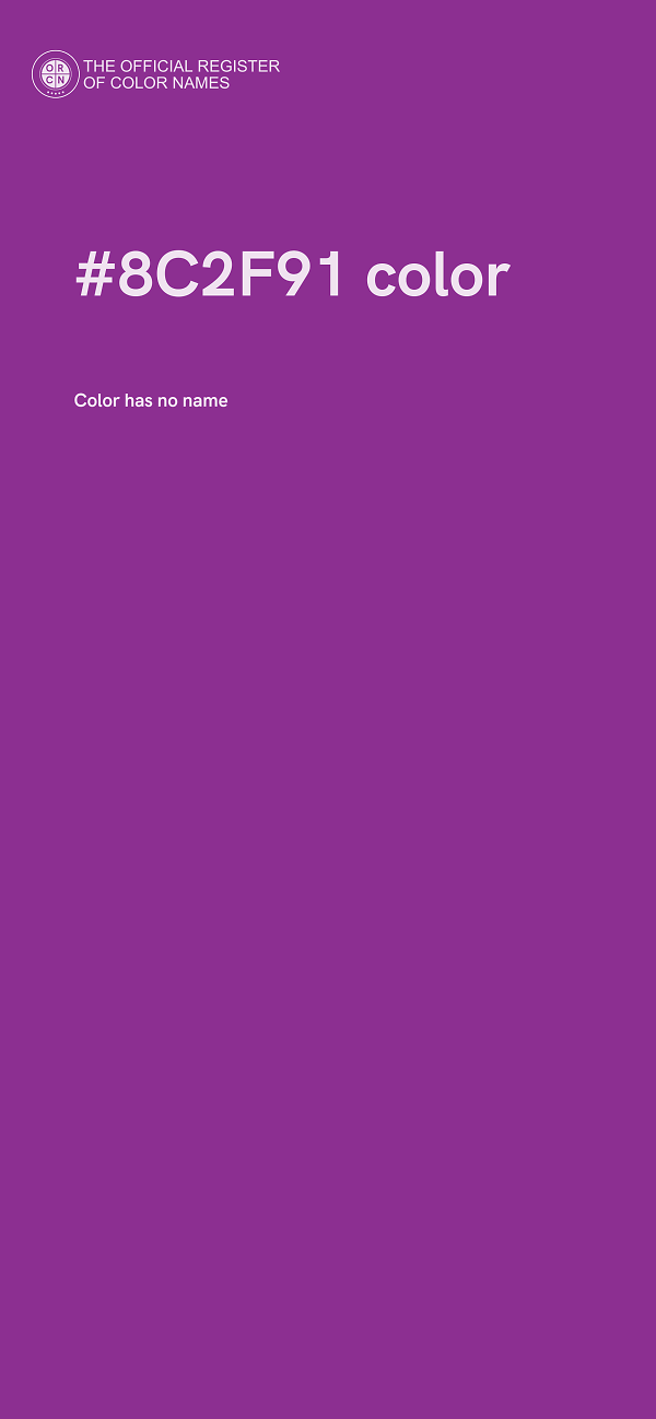 #8C2F91 color image