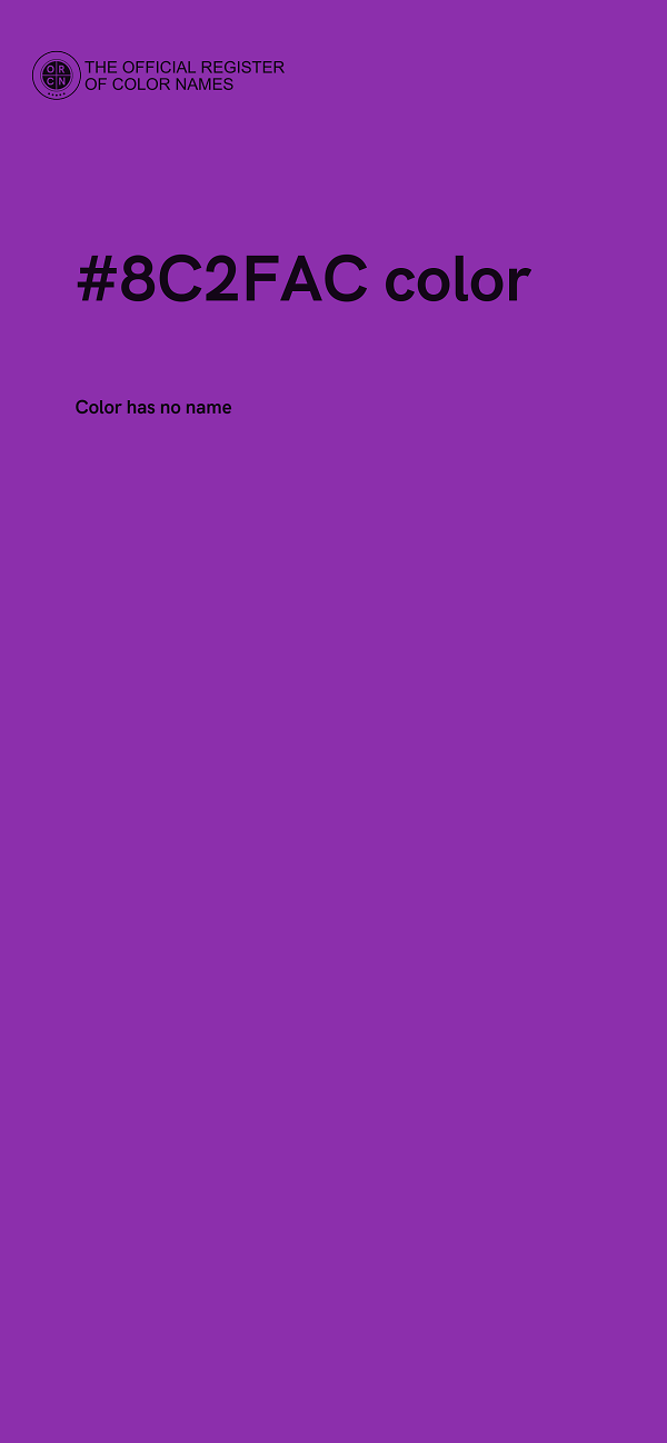 #8C2FAC color image