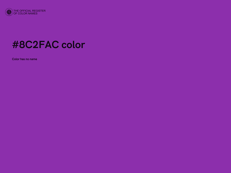 #8C2FAC color image