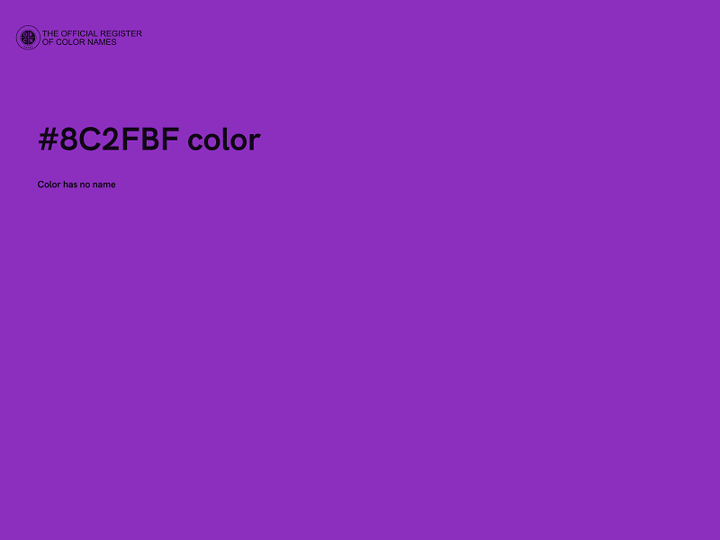 #8C2FBF color image