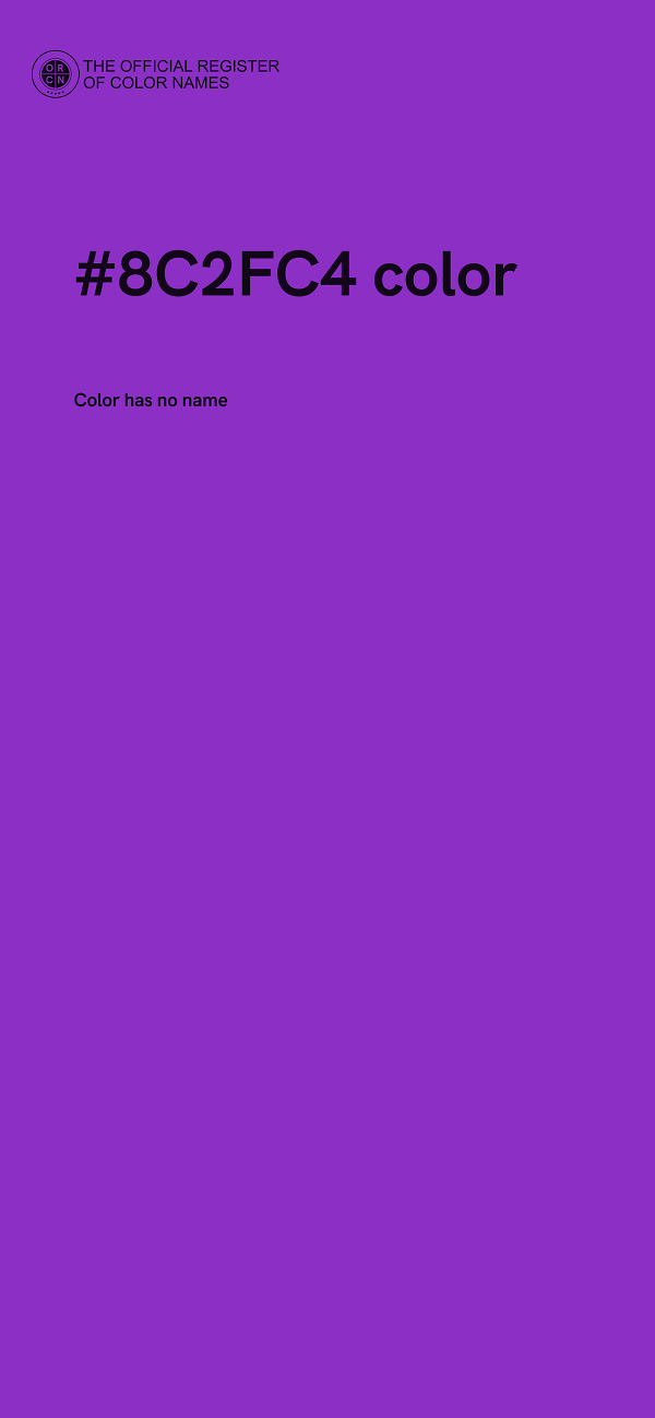 #8C2FC4 color image
