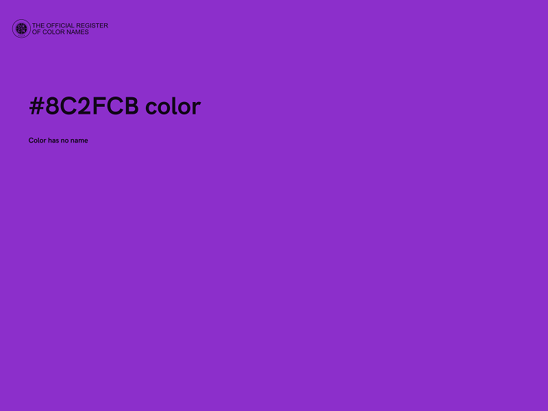 #8C2FCB color image