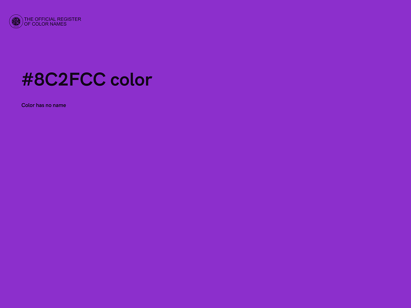#8C2FCC color image