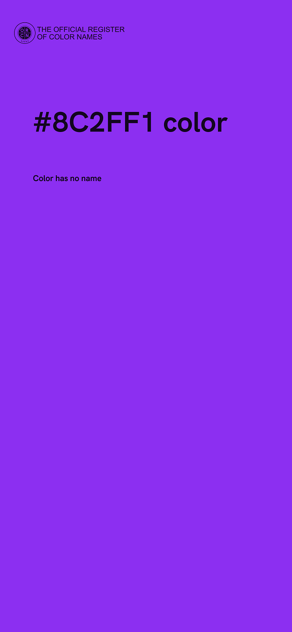 #8C2FF1 color image