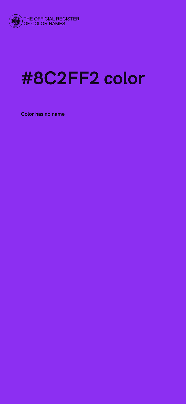 #8C2FF2 color image
