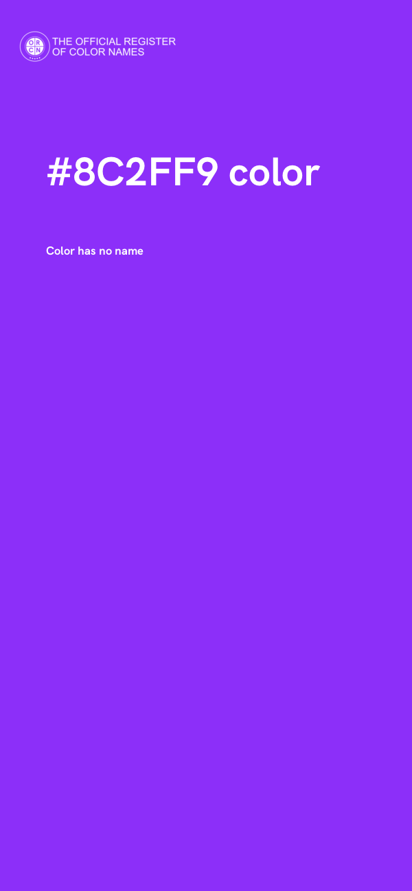 #8C2FF9 color image