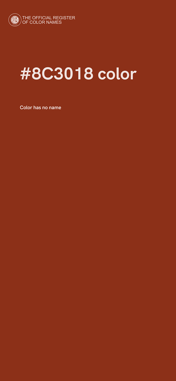 #8C3018 color image