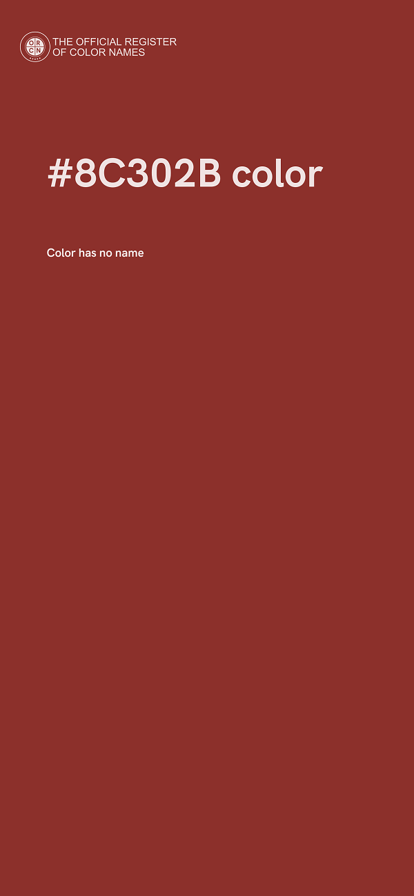 #8C302B color image