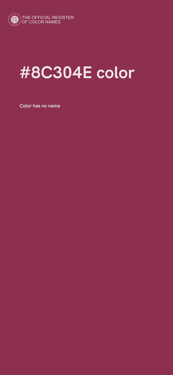 #8C304E color image