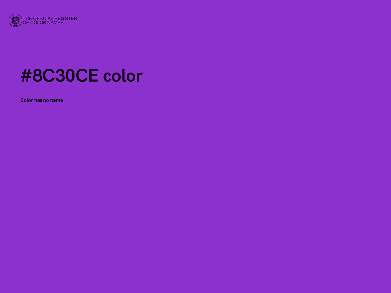 #8C30CE color image