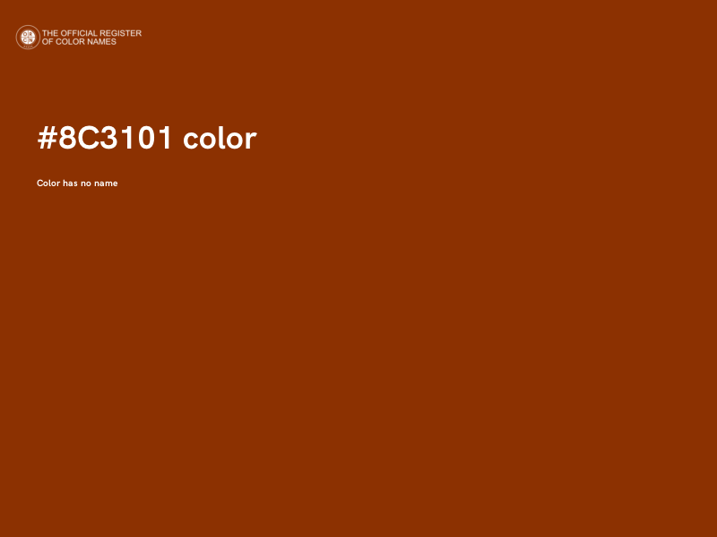 #8C3101 color image