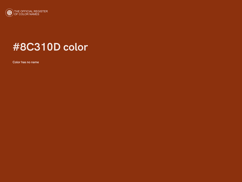 #8C310D color image