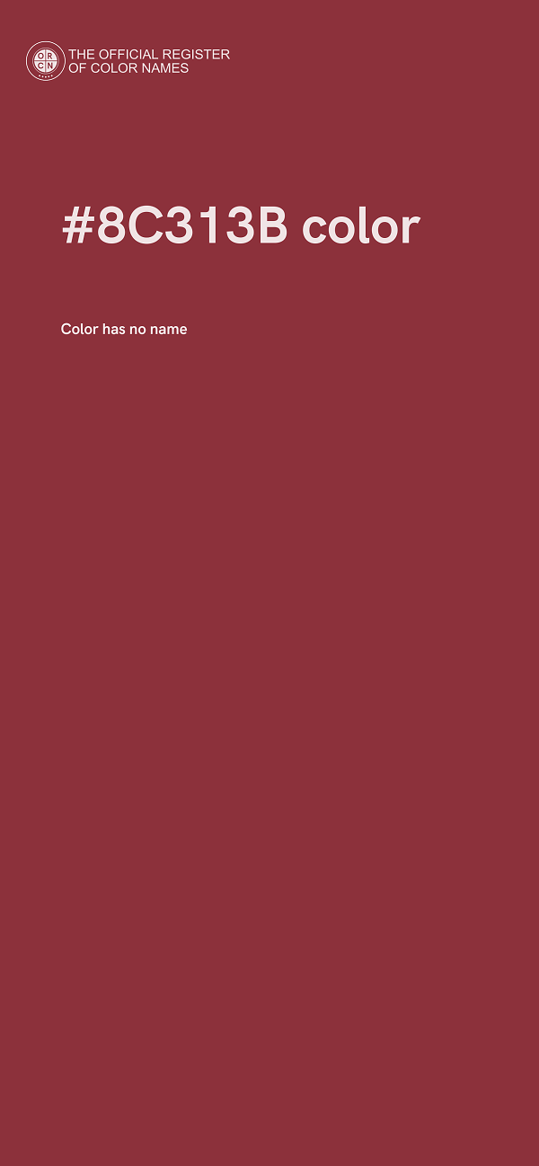 #8C313B color image