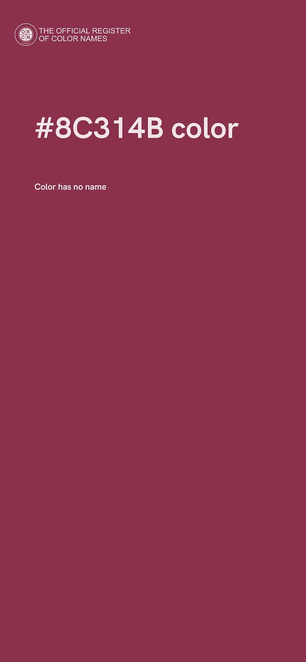 #8C314B color image