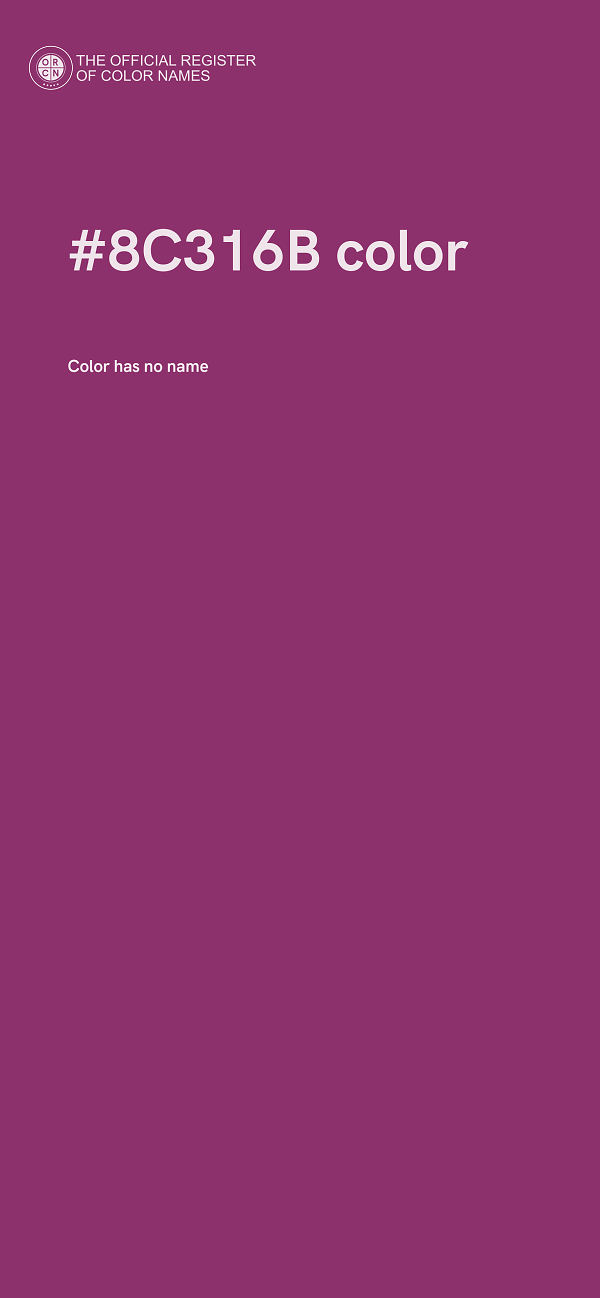 #8C316B color image