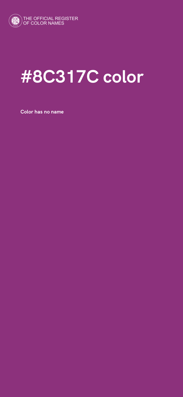 #8C317C color image