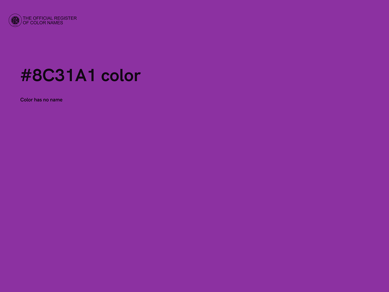 #8C31A1 color image