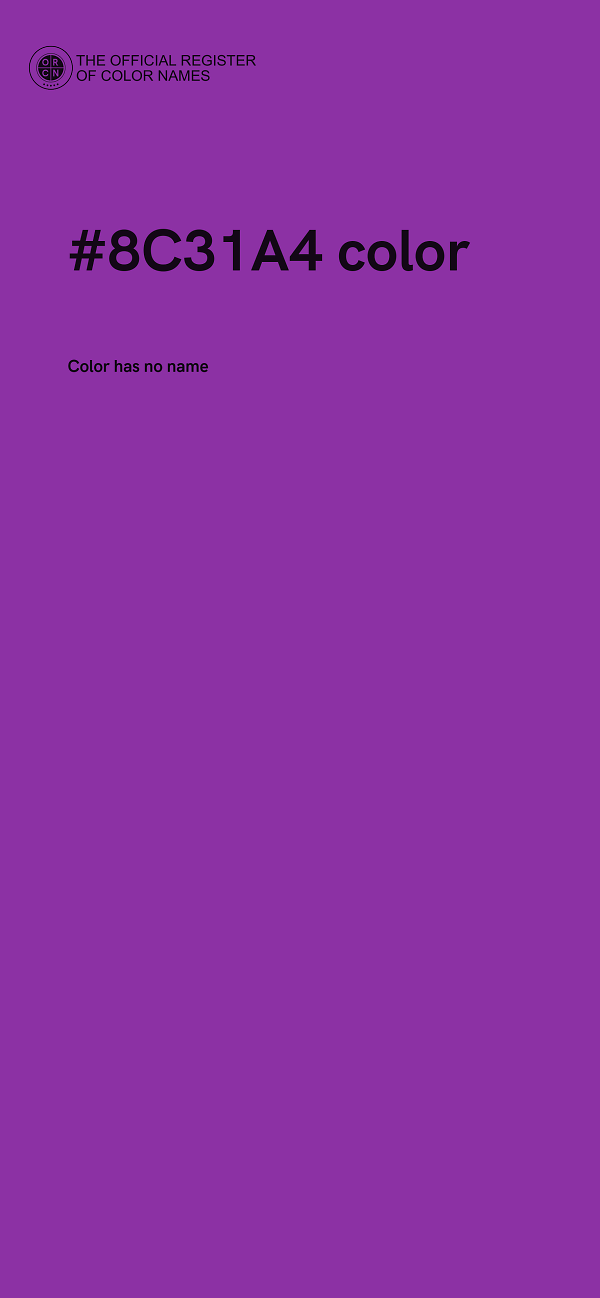 #8C31A4 color image