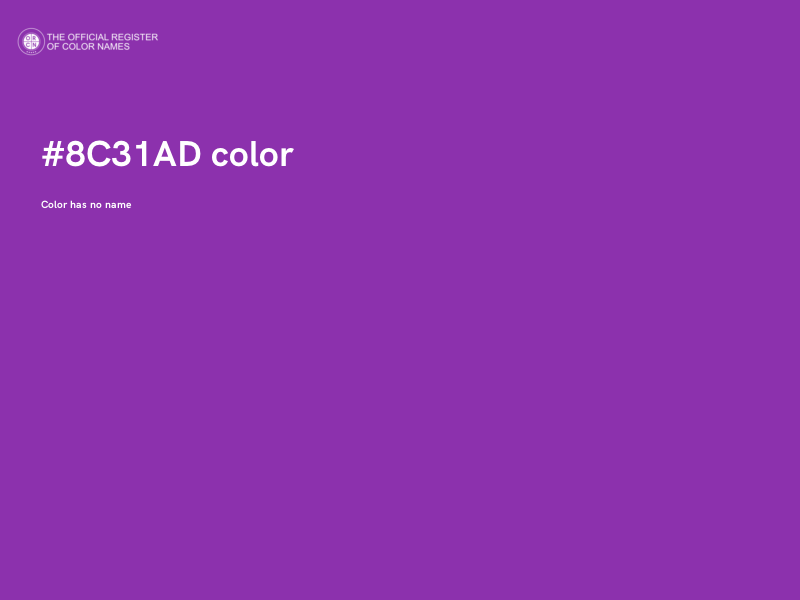 #8C31AD color image