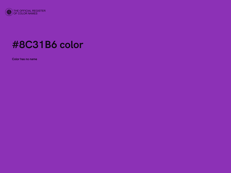 #8C31B6 color image