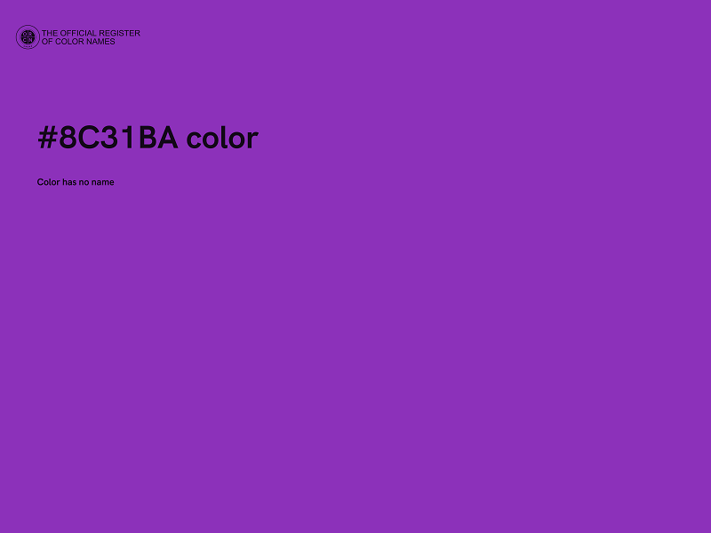 #8C31BA color image