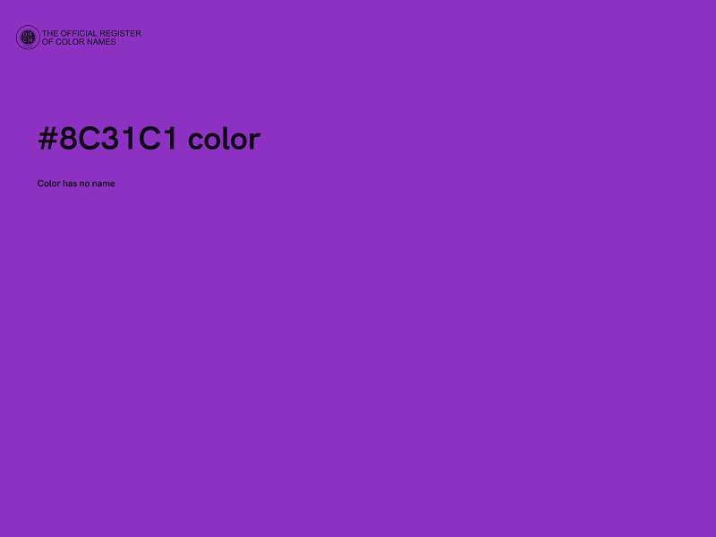 #8C31C1 color image