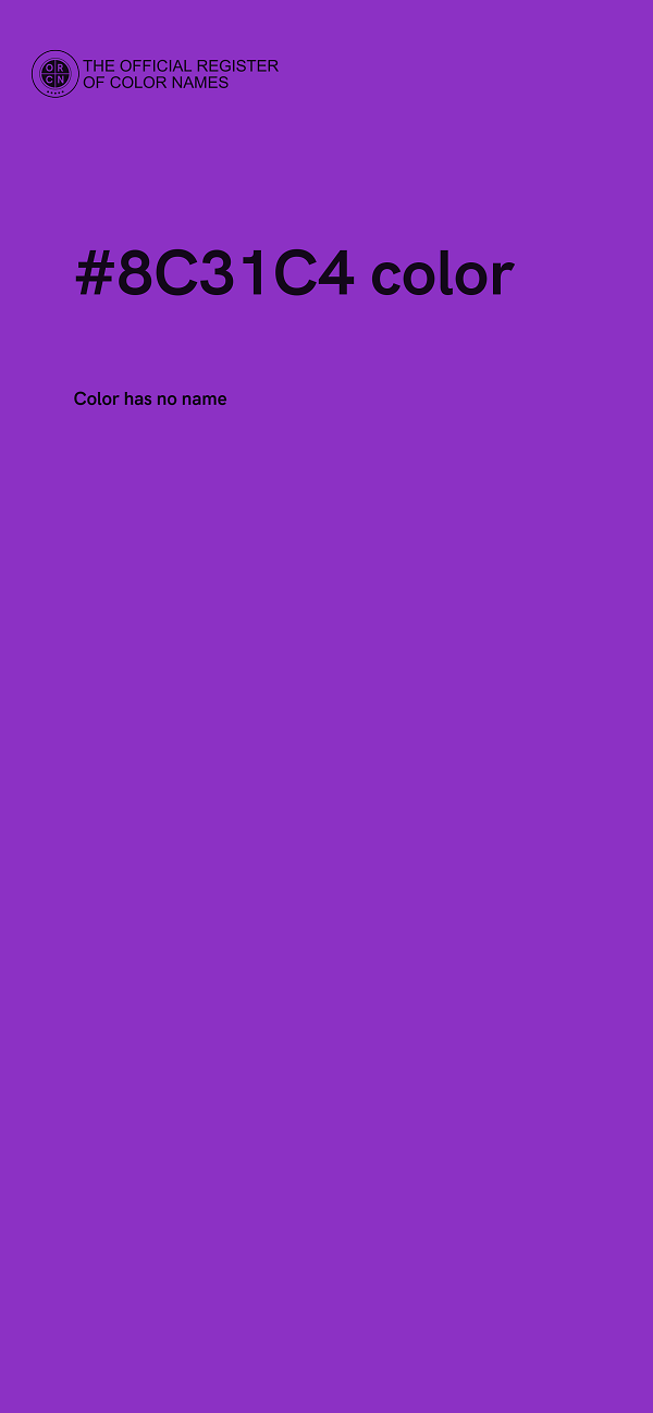 #8C31C4 color image
