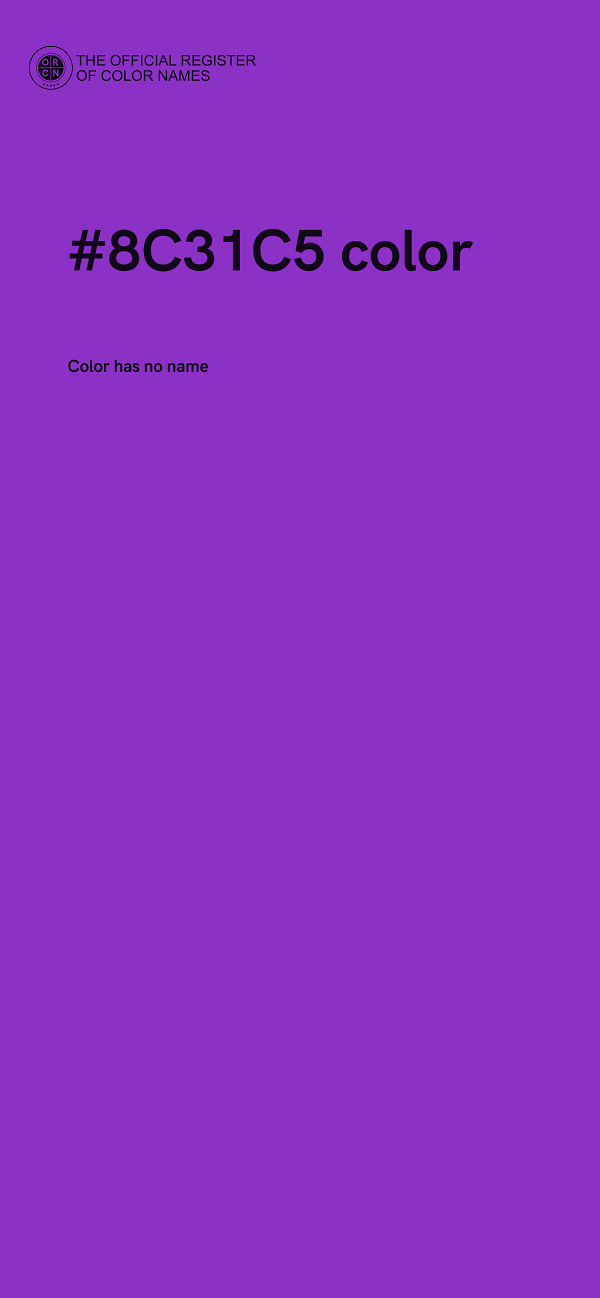 #8C31C5 color image
