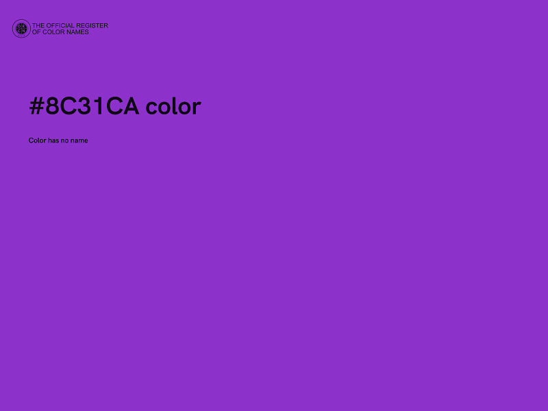 #8C31CA color image