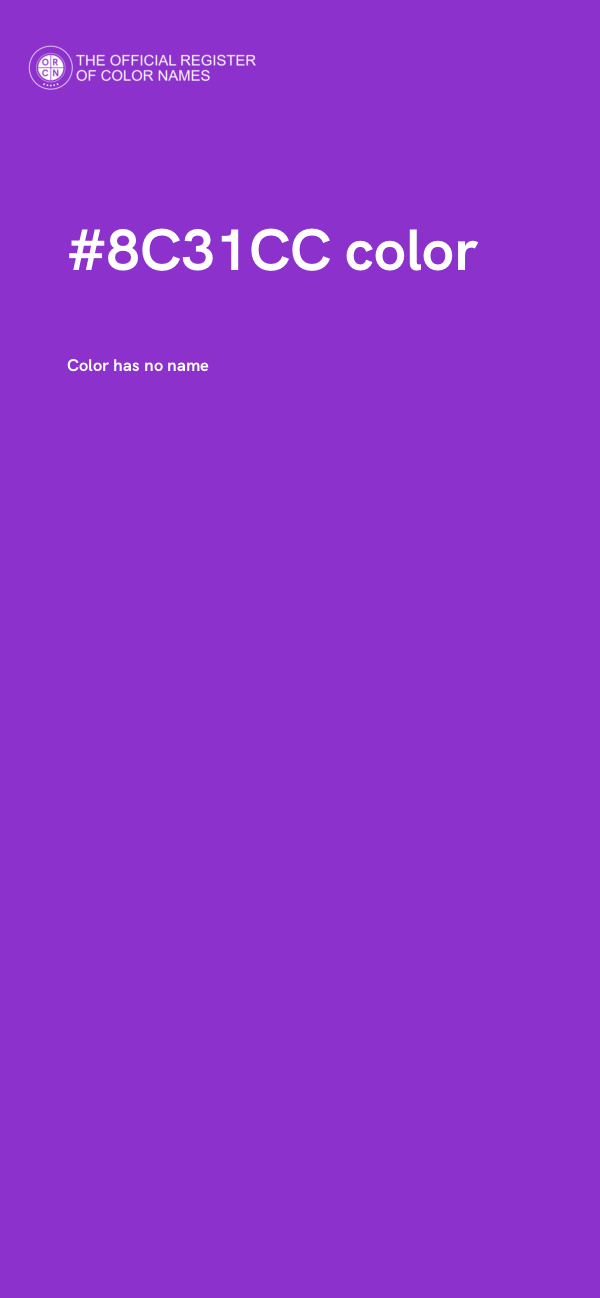 #8C31CC color image
