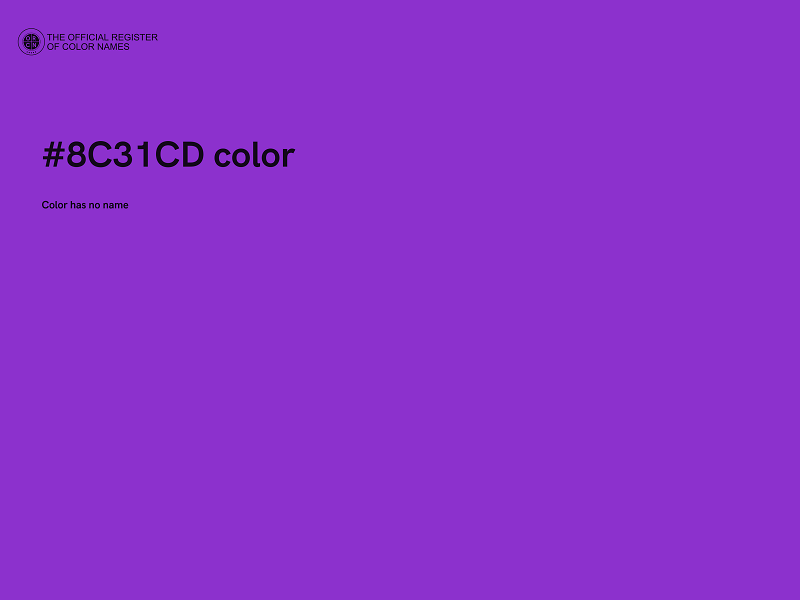 #8C31CD color image