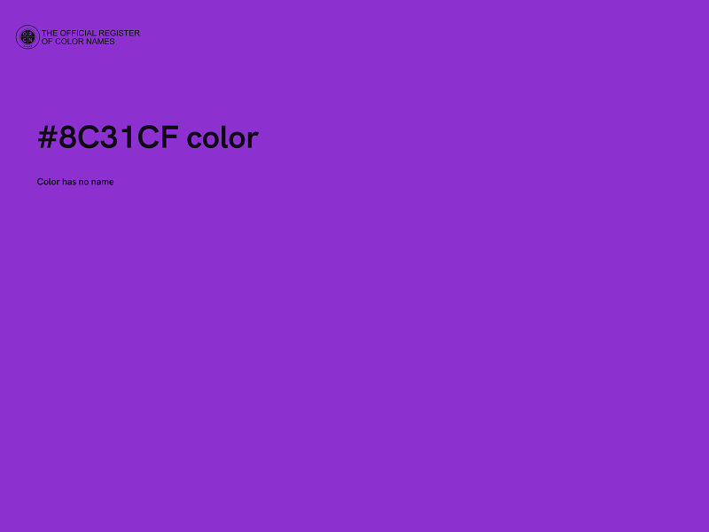 #8C31CF color image