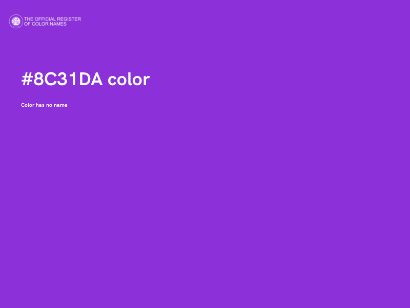 #8C31DA color image