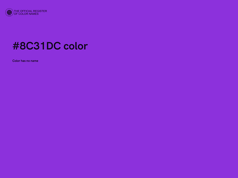 #8C31DC color image