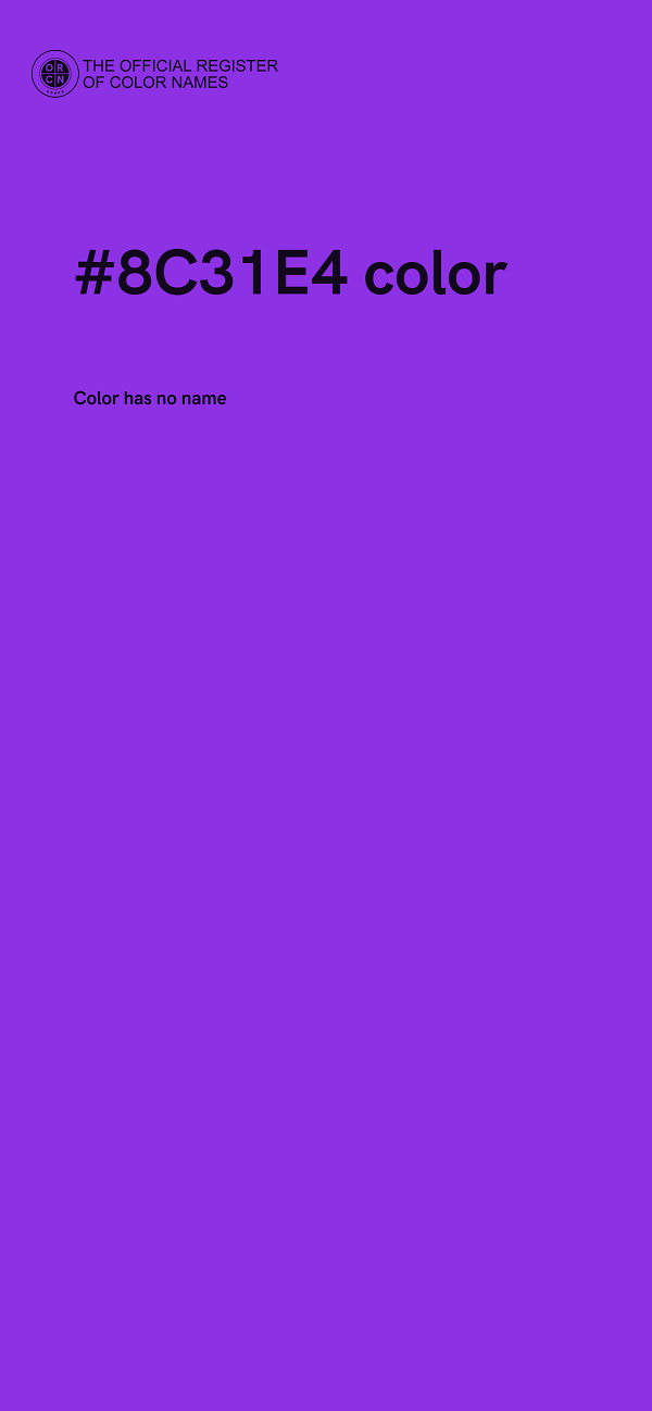 #8C31E4 color image