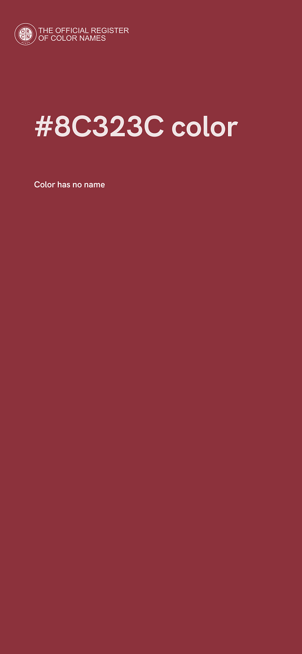 #8C323C color image