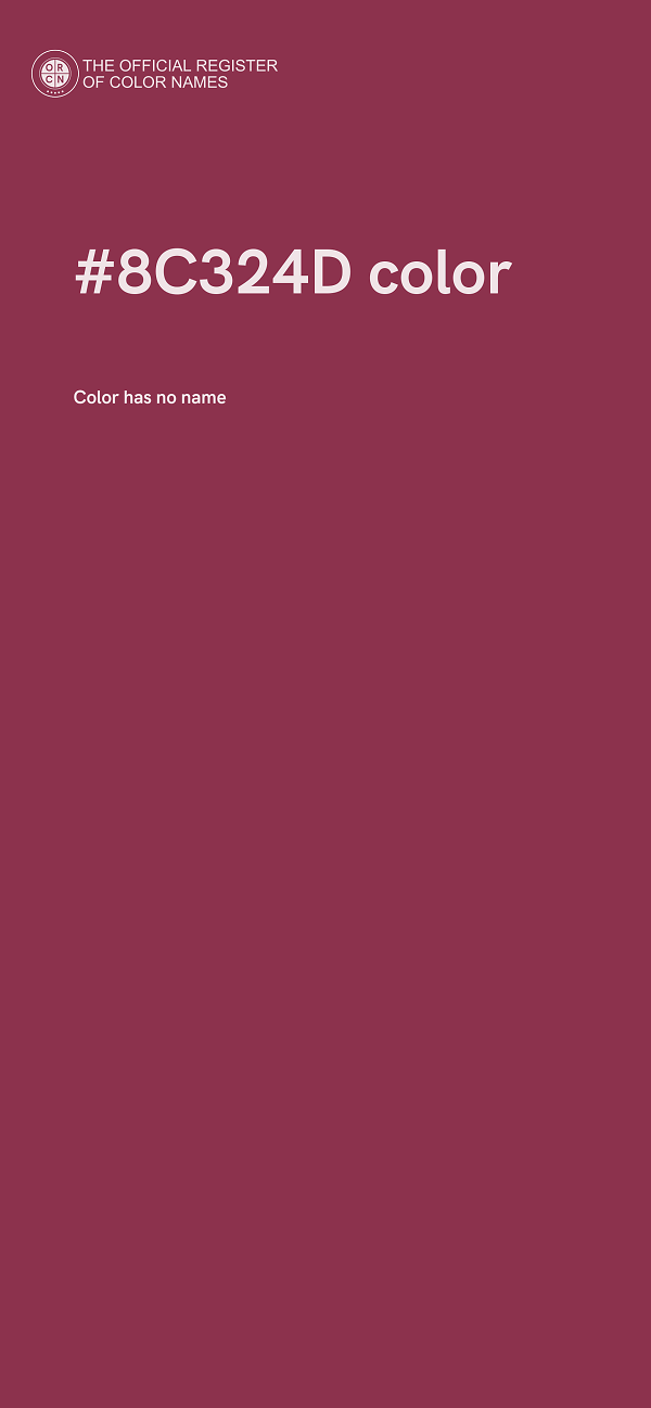#8C324D color image