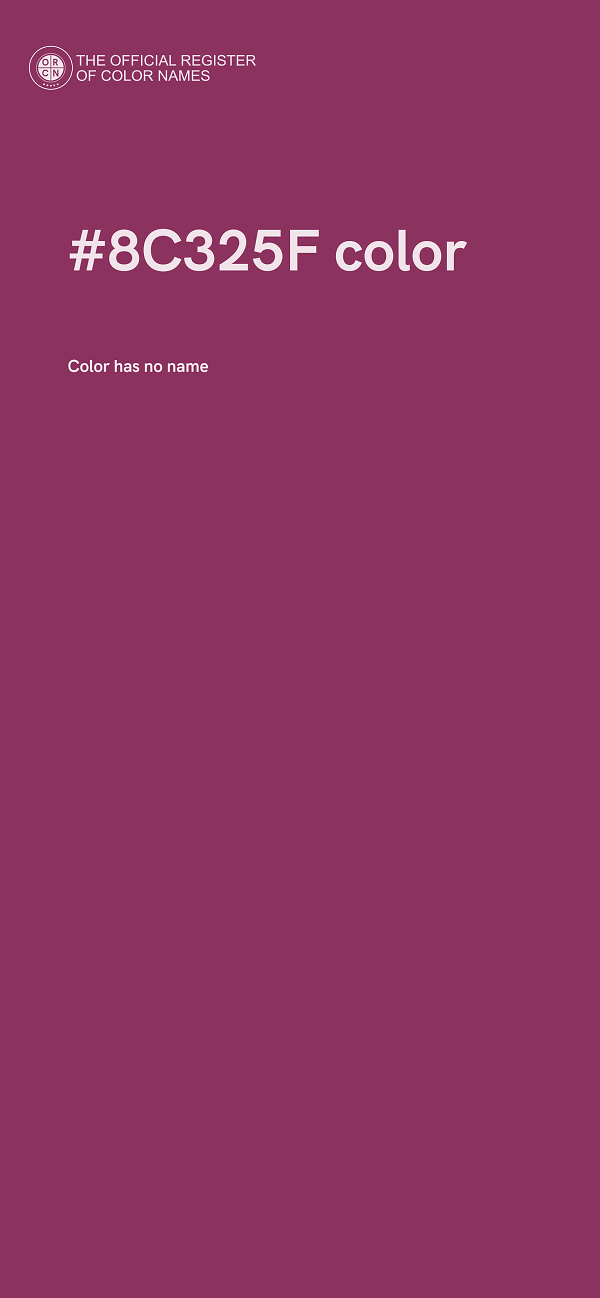#8C325F color image