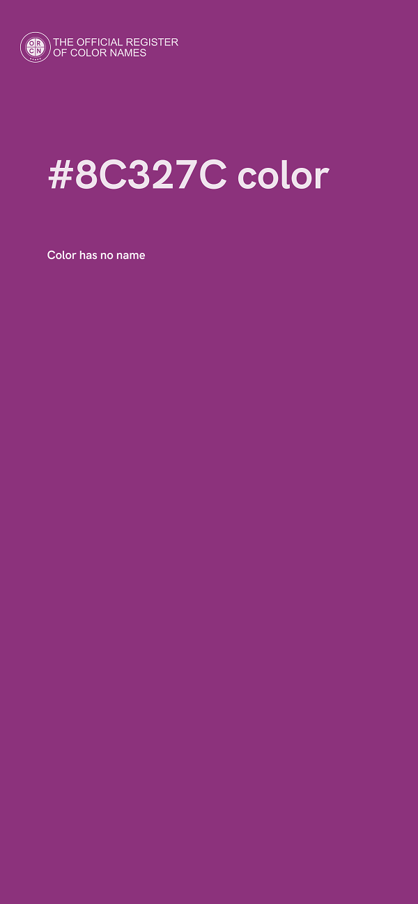 #8C327C color image