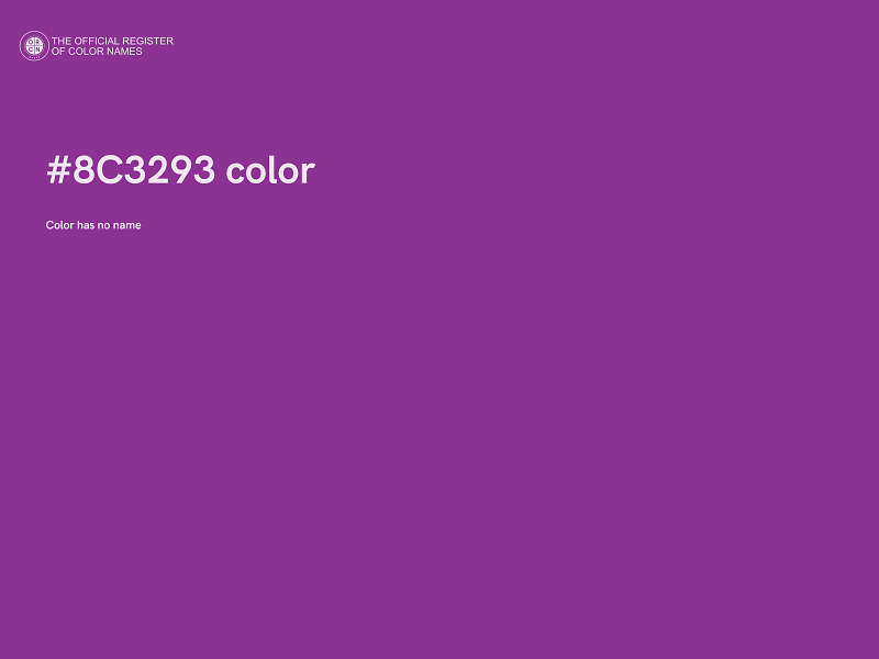 #8C3293 color image