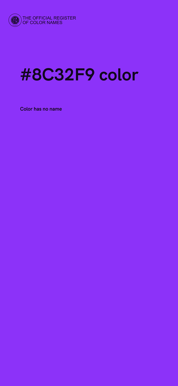 #8C32F9 color image