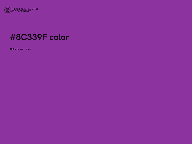 #8C339F color image