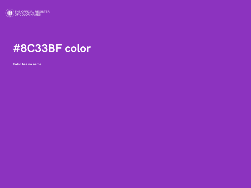 #8C33BF color image