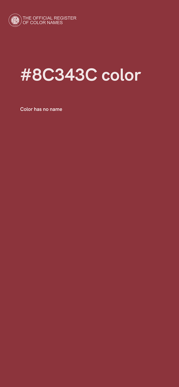 #8C343C color image